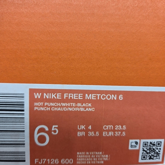 Nike Free Metcon 6 Women's Workout Shoes Size 6.5 - Picture 8 of 8